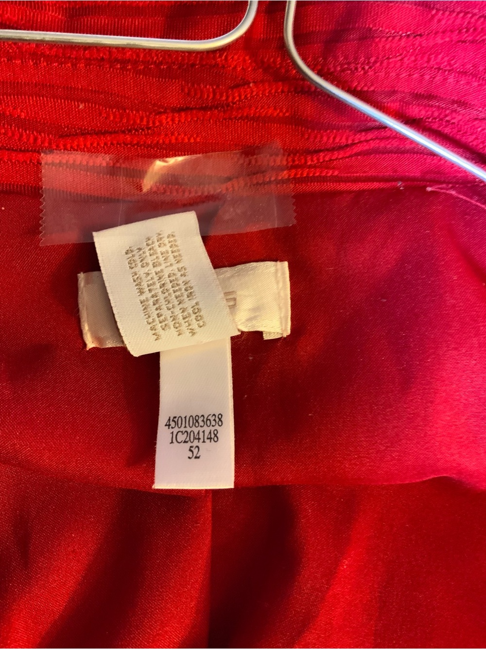 Chico's Red Textured Single-Button Blazer - Picture 8 of 11